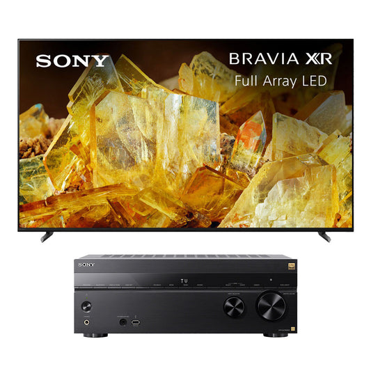 Sony XR55X90L 55" BRAVIA 4K HDR Full Array LED Smart TV with Google TV (2023) with STR-AZ1000ES 7.2 Channel 8K Home Theater AV Receiver