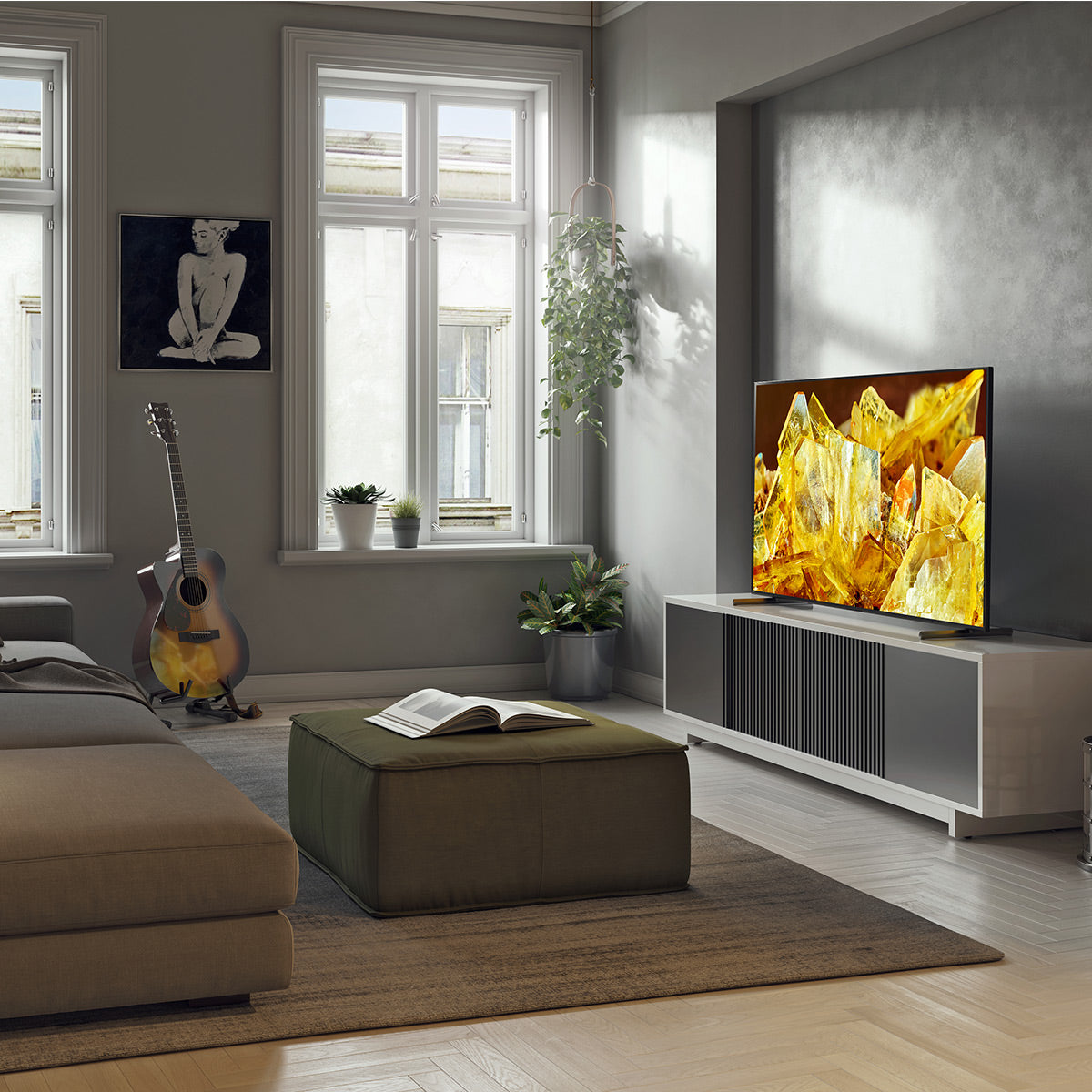Sony XR65X90L 65" BRAVIA 4K HDR Full Array LED Smart TV with Google TV (2023) with STR-AZ1000ES 7.2 Channel 8K Home Theater AV Receiver
