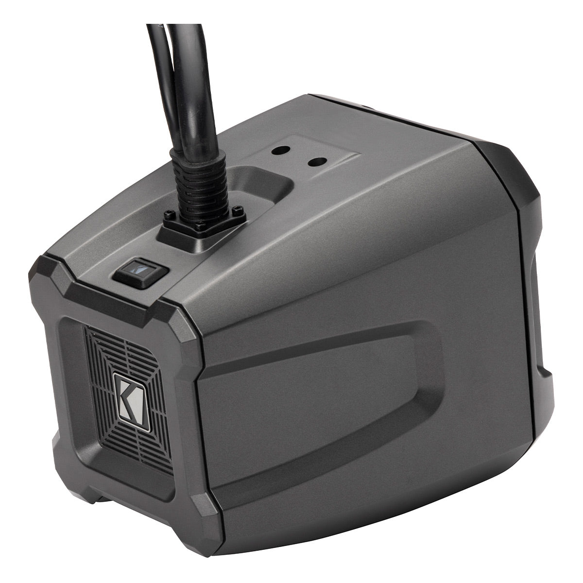 Kicker 48BTCAN65 PowerCan 6.5" Waterproof Powered Bluetooth Speakers with LED Lighting & Wired Remote - Pair