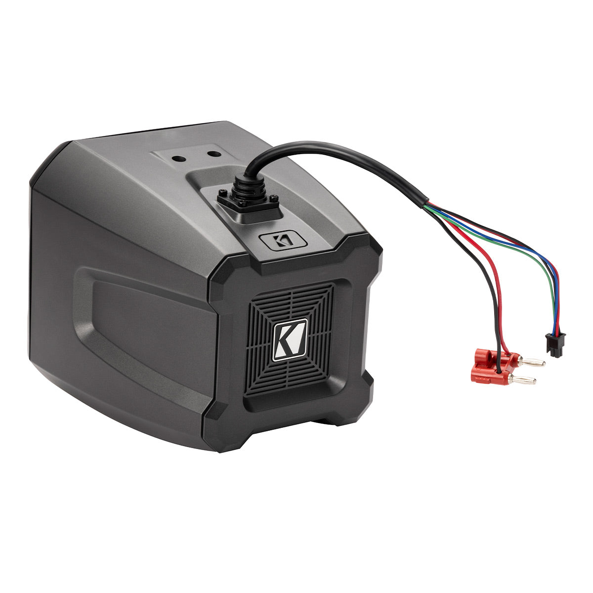 Kicker 48BTCAN65 PowerCan 6.5" Waterproof Powered Bluetooth Speakers with LED Lighting & Wired Remote - Pair