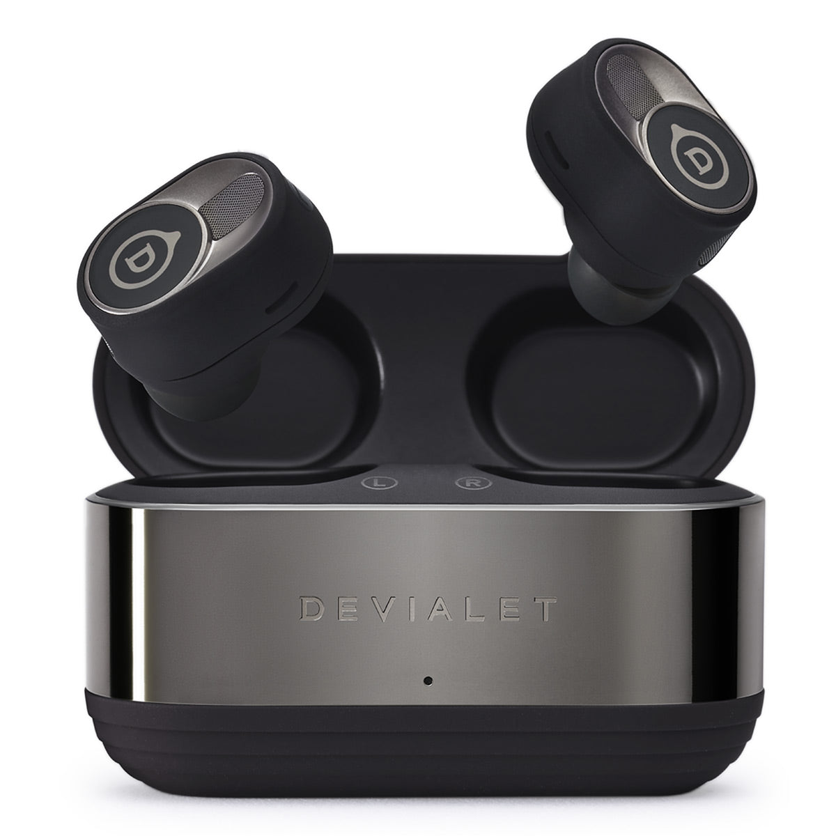 Devialet Gemini II True Wireless Bluetooth Earbuds with Adaptive Noise Cancellation and IPX4 Water Resistance (Matte Black)
