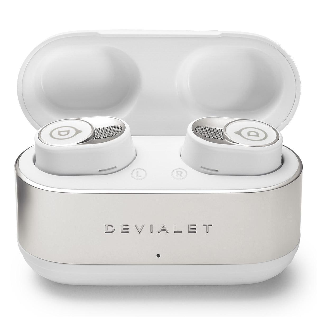 Devialet Gemini II True Wireless Bluetooth Earbuds with Adaptive Noise Cancellation and IPX4 Water Resistance (Iconic White)