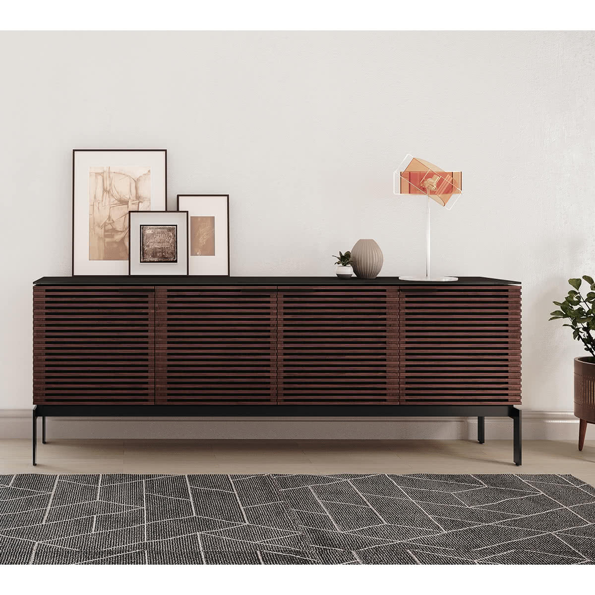 BDI Corridor SV 7129 Storage Cabinet (Chocolate Stained Walnut)