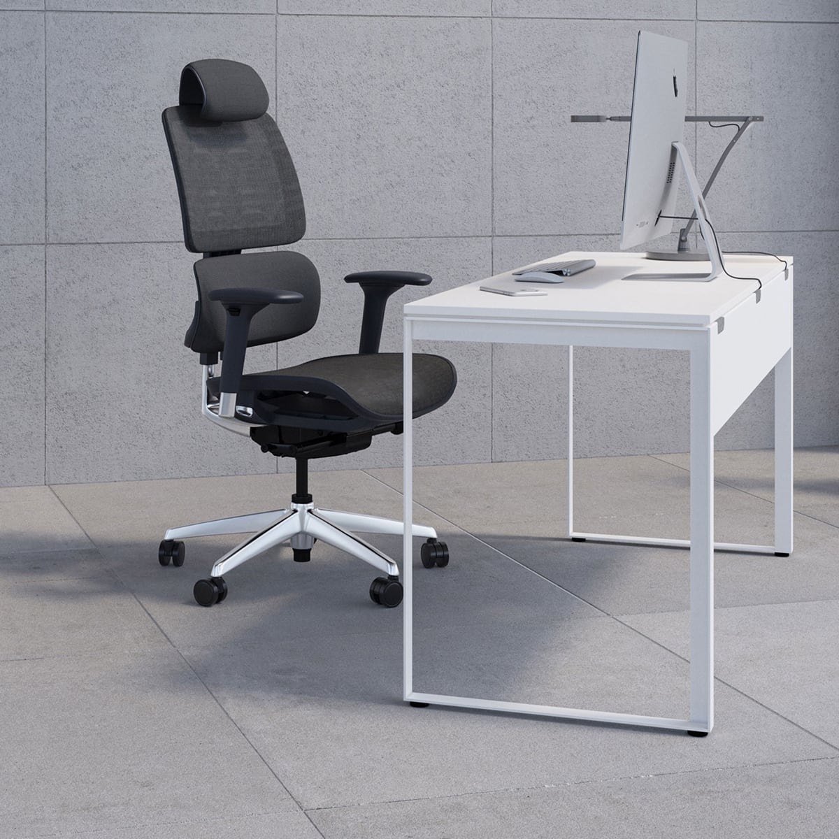 BDI Linea 6223 Work Desk (Satin White)