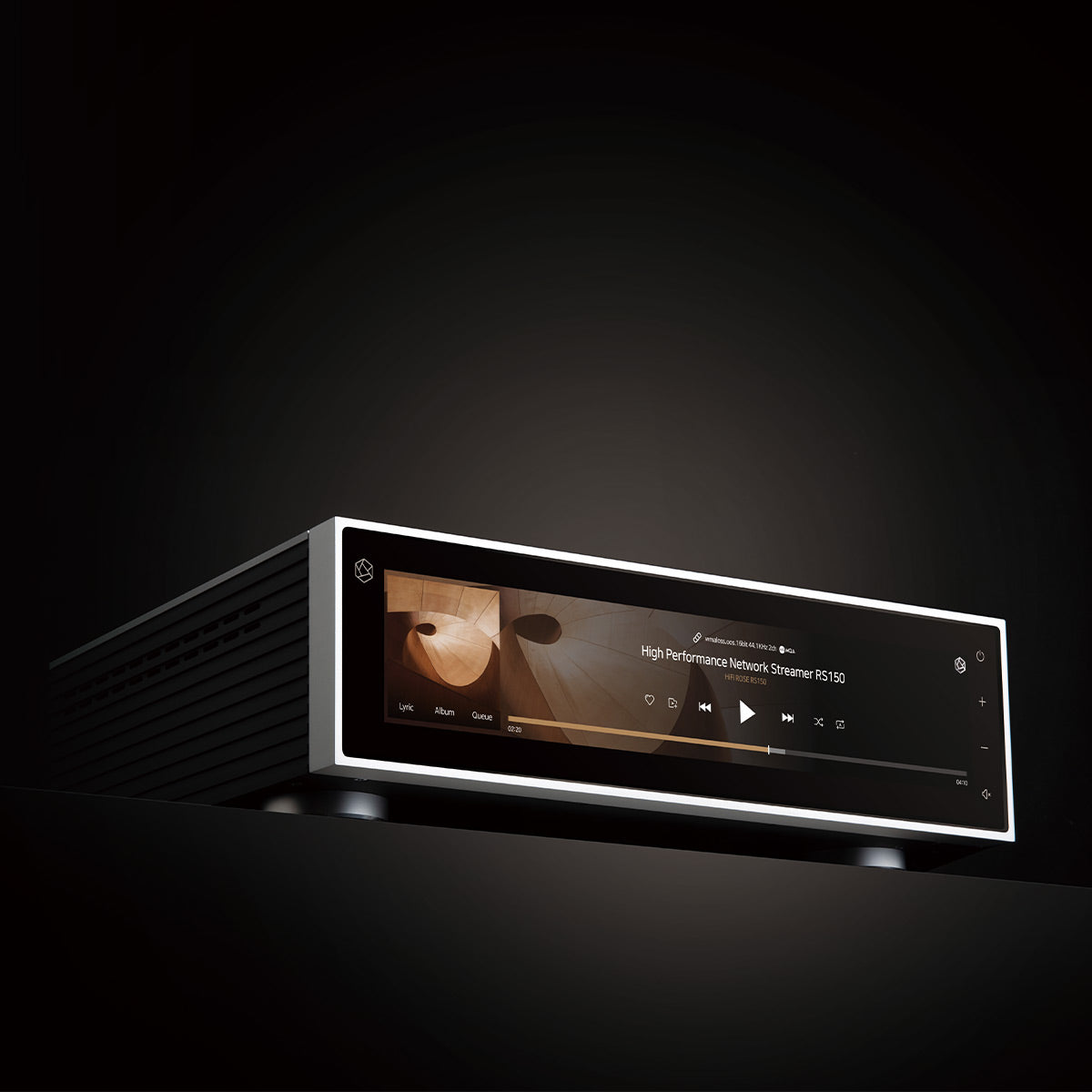 HiFi Rose RS150B High-Performance Network Streamer with Built-In ESS Sabre DAC (Black) with RSA780 Reference CD Drive and Ripper