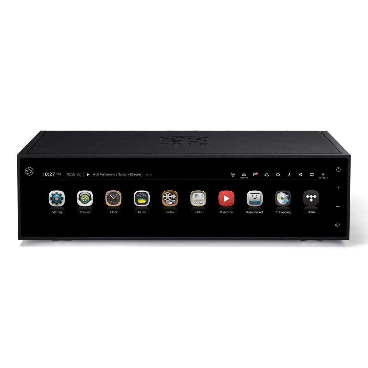 HiFi Rose RS150B High-Performance Network Streamer with Built-In ESS Sabre DAC (Black) with RSA780 Reference CD Drive and Ripper