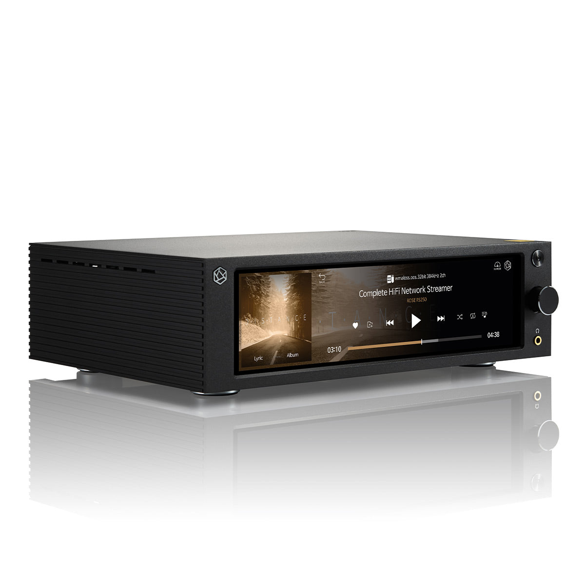 HiFi Rose RS250A Wireless Network Streamer with Built-In ESS DAC (Black) with RSA780 Reference CD Drive and Ripper