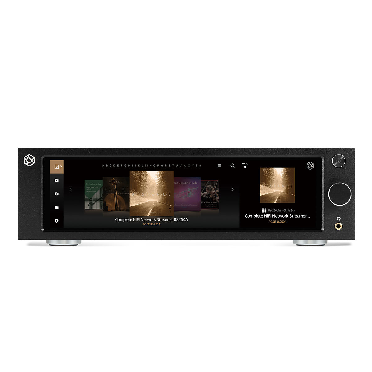 HiFi Rose RS250A Wireless Network Streamer with Built-In ESS DAC (Black) with RSA780 Reference CD Drive and Ripper