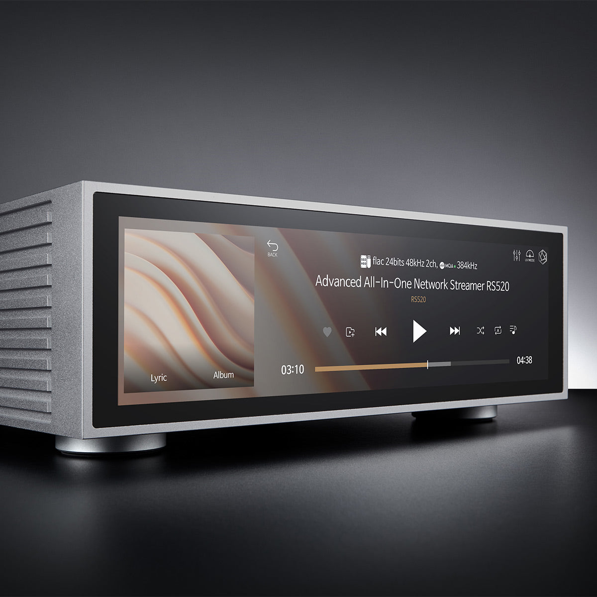 HiFi Rose RS520 Wireless Network Streamer & Integrated Amplifier with Built-In ESS Sabre DAC (Silver) with RSA780 Reference CD Drive and Ripper