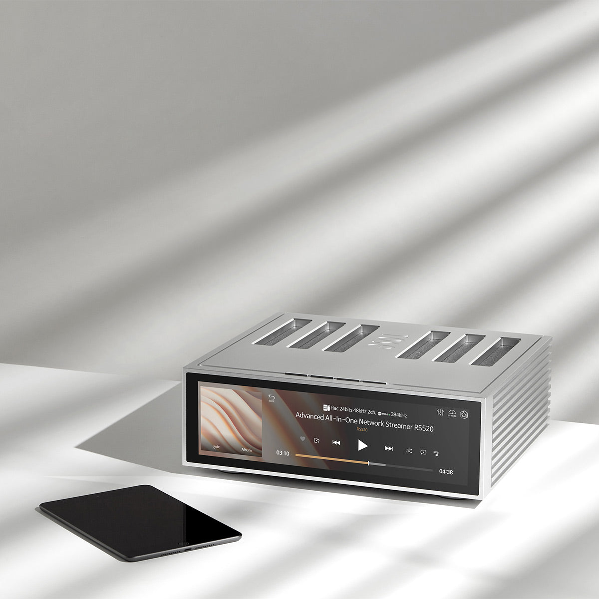 HiFi Rose RS520 Wireless Network Streamer & Integrated Amplifier with Built-In ESS Sabre DAC (Silver) with RSA780 Reference CD Drive and Ripper