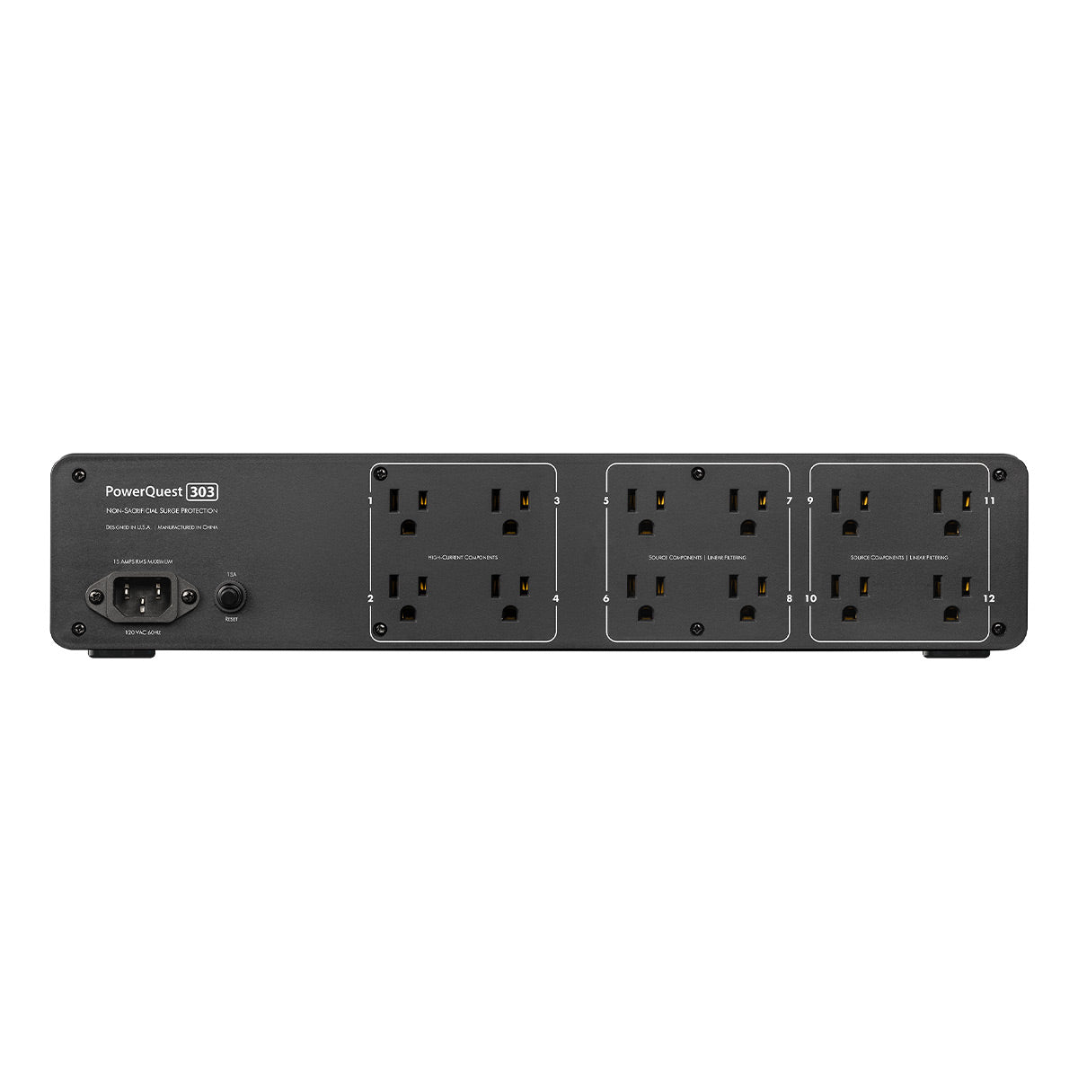 AudioQuest PowerQuest 303 Surge Protector and Power Conditioner with 12 Outlets