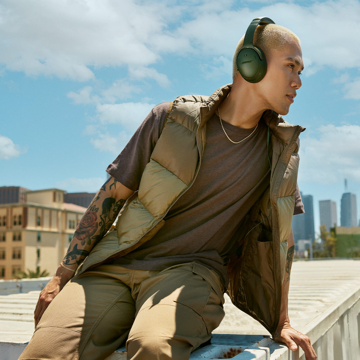 Bose QuietComfort Headphones with Active Noise Cancellation (Cypress Green)