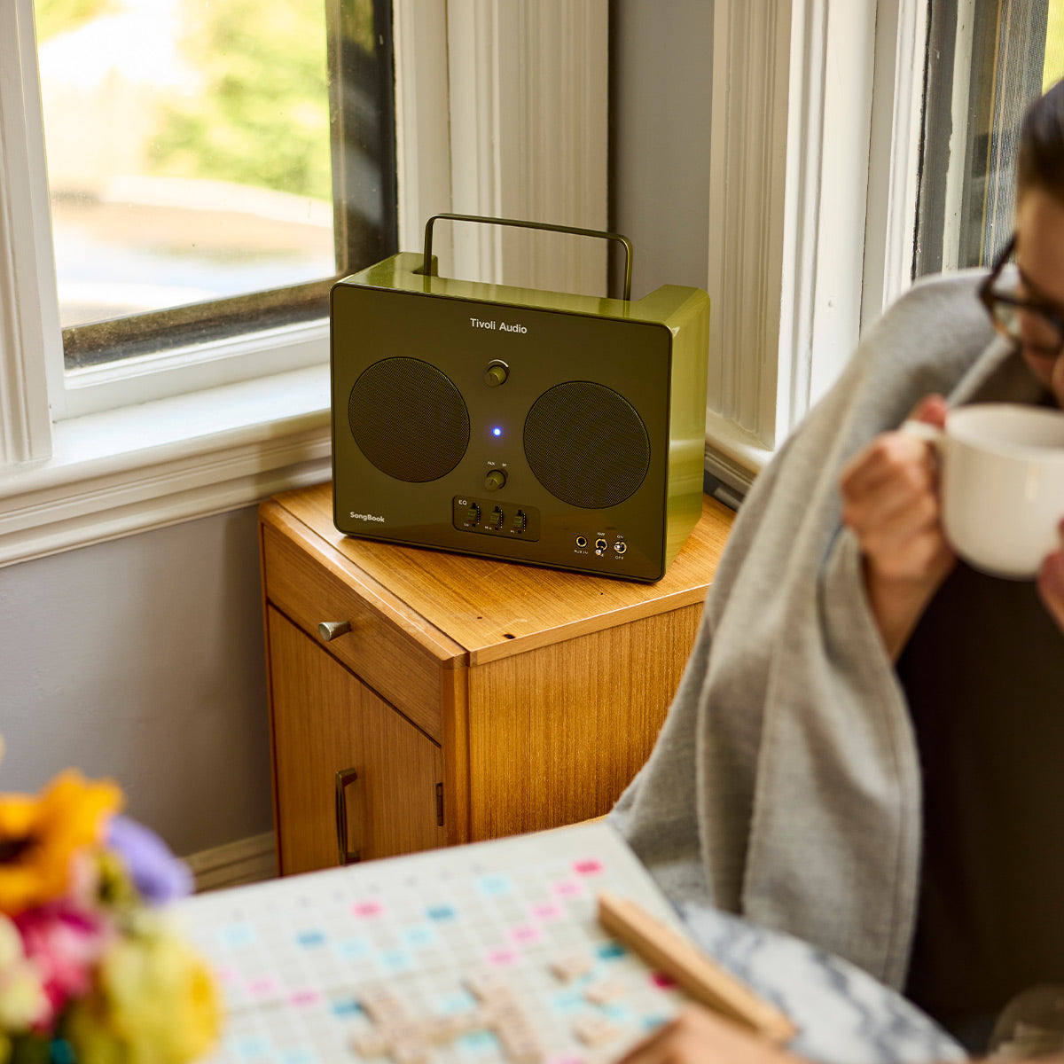Tivoli Audio Songbook Bluetooth Speaker with Built-In Pre-Amp and Carrying Handle (Green)