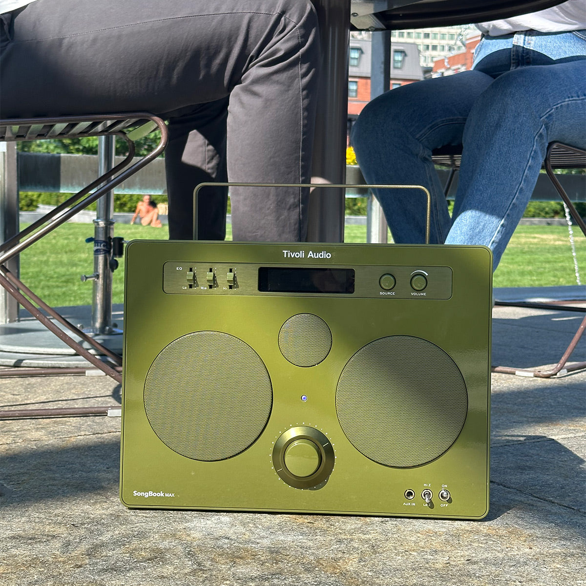 Tivoli Audio Songbook MAX Bluetooth Speaker with Built-In Pre-Amp and Carrying Handle (Green)