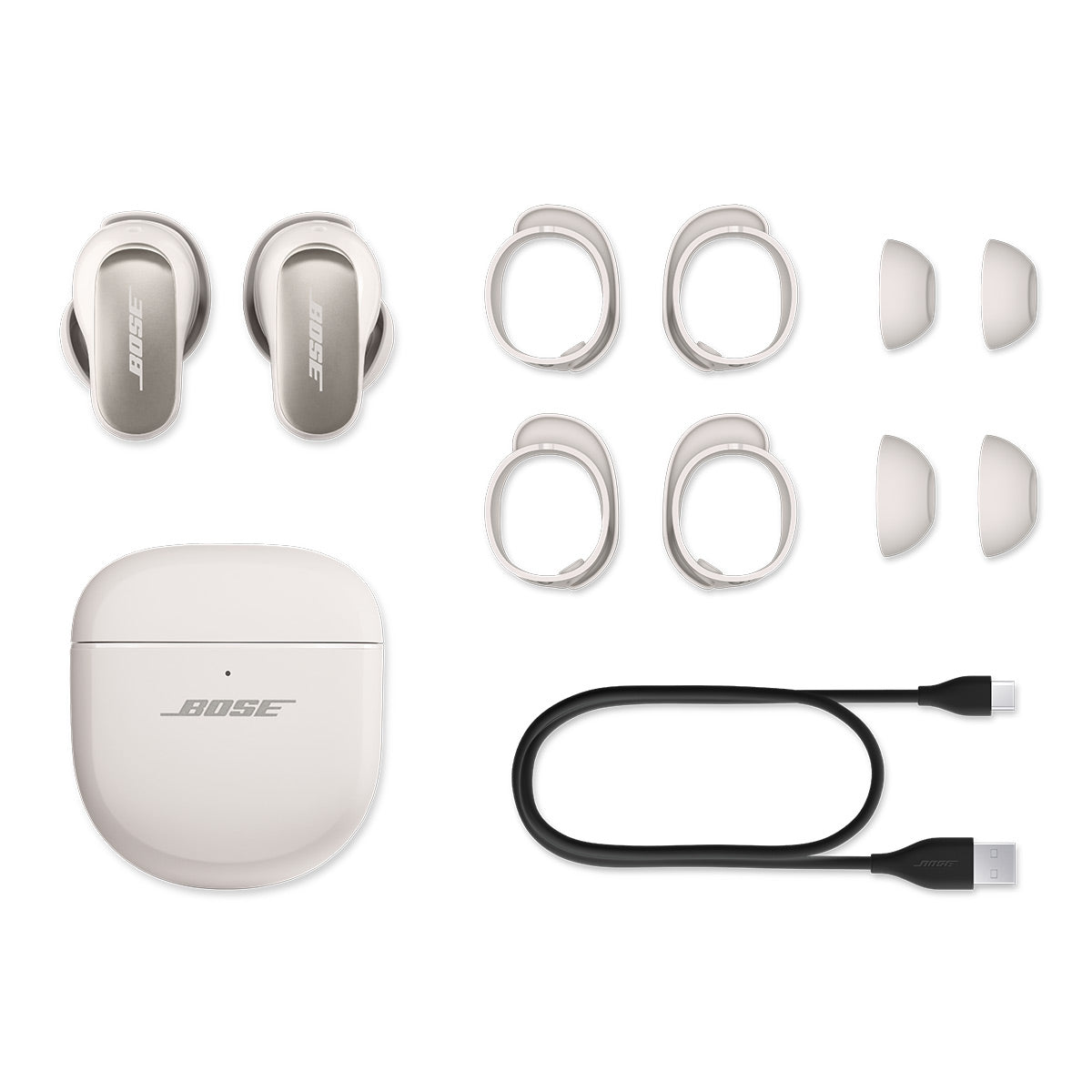 Bose QuietComfort Ultra Wireless Noise Cancelling Earbuds (White)