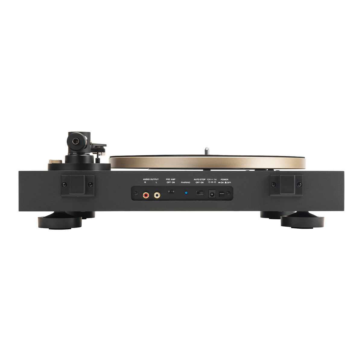 5.3 and | Wide Stereo (Black Spinner Technica BT Cartridge Audio with World Installed & Bluetooth JBL Turntable Semi-Automatic Belt-Drive Gold)