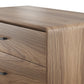 BDI LINQ 9185 Storage Chest with 5 Self-Closing Drawers and Metal Base (Natural Walnut)