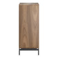 BDI LINQ 9185 Storage Chest with 5 Self-Closing Drawers and Metal Base (Natural Walnut)