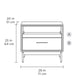BDI LINQ 9182 28&rdquo; Nightstand with Sliding Shelves and Integrated Power Station (Natural Walnut)
