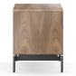 BDI LINQ 9182 28&rdquo; Nightstand with Sliding Shelves and Integrated Power Station (Natural Walnut)