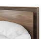 BDI Up-LINQ 9117 Queen Size Bed with Dual-Level Headboard, Dimmable Accent Lighting, and Integrated Power Stations (Natural Walnut)