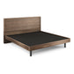 BDI Cross-LINQ 9129 King Size Bed with Slatted Headboard and Integrated Charging Stations (Natural Walnut)