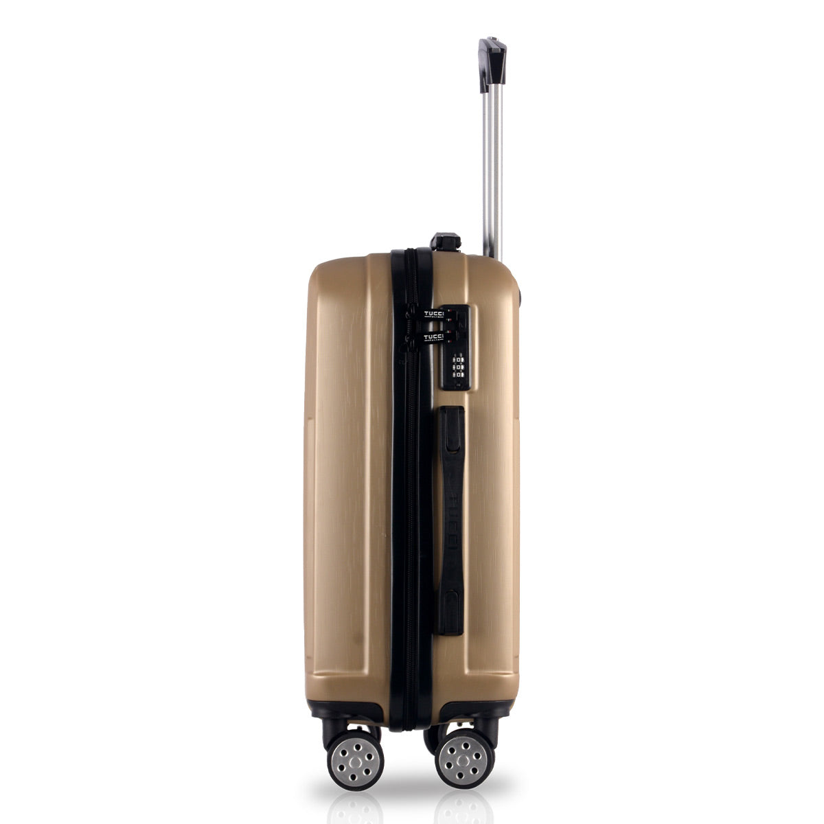 TUCCI Riflettore 3-Piece ABS Hardside Luggage Set (Khakhi)