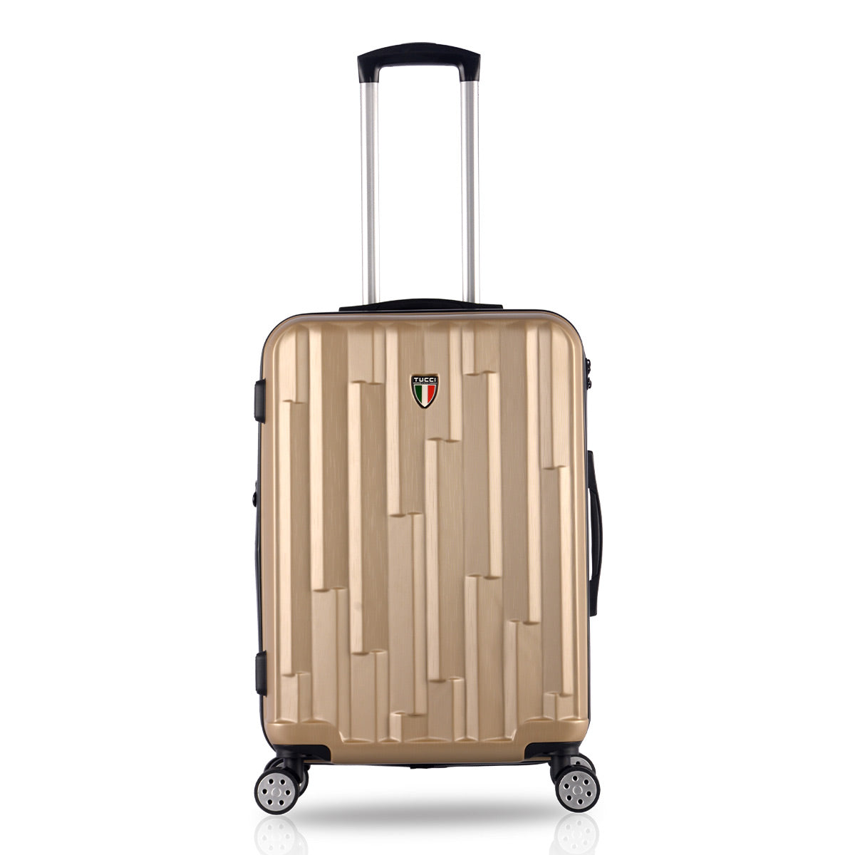 TUCCI Riflettore 3-Piece ABS Hardside Luggage Set (Khakhi)