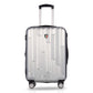 TUCCI Riflettore 3-Piece ABS Hardside Luggage Set (Silver)
