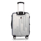 TUCCI Riflettore 3-Piece ABS Hardside Luggage Set (Silver)