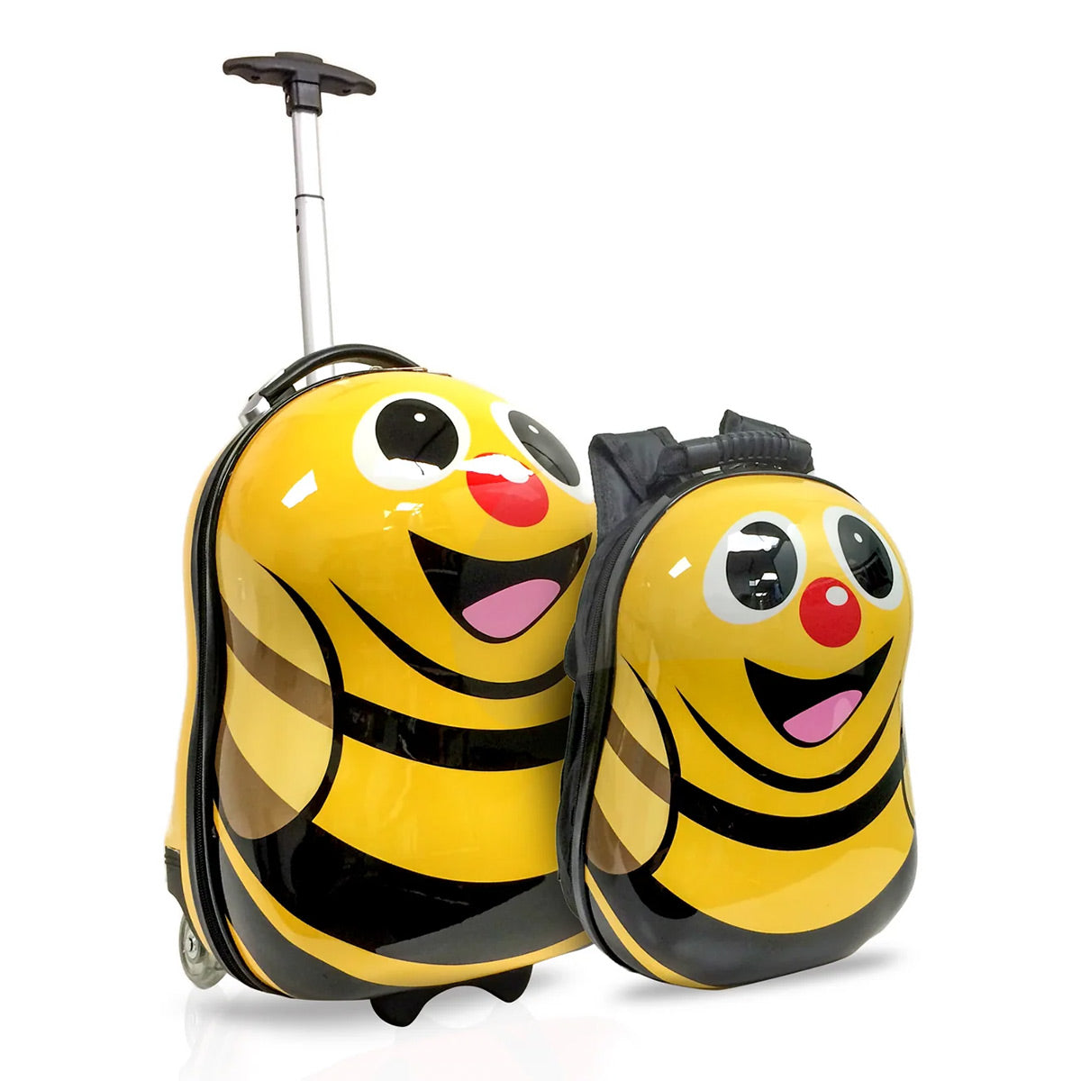 TUCCI BusyBee 2-Piece ABS Hardside Kids' Luggage Set with Backpack