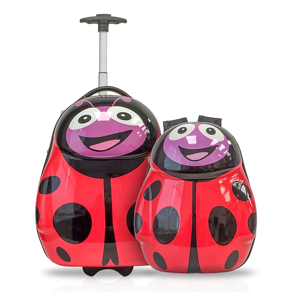 TUCCI Cuddlebug 2-Piece ABS Hardside Kids' Luggage Set with Backpack