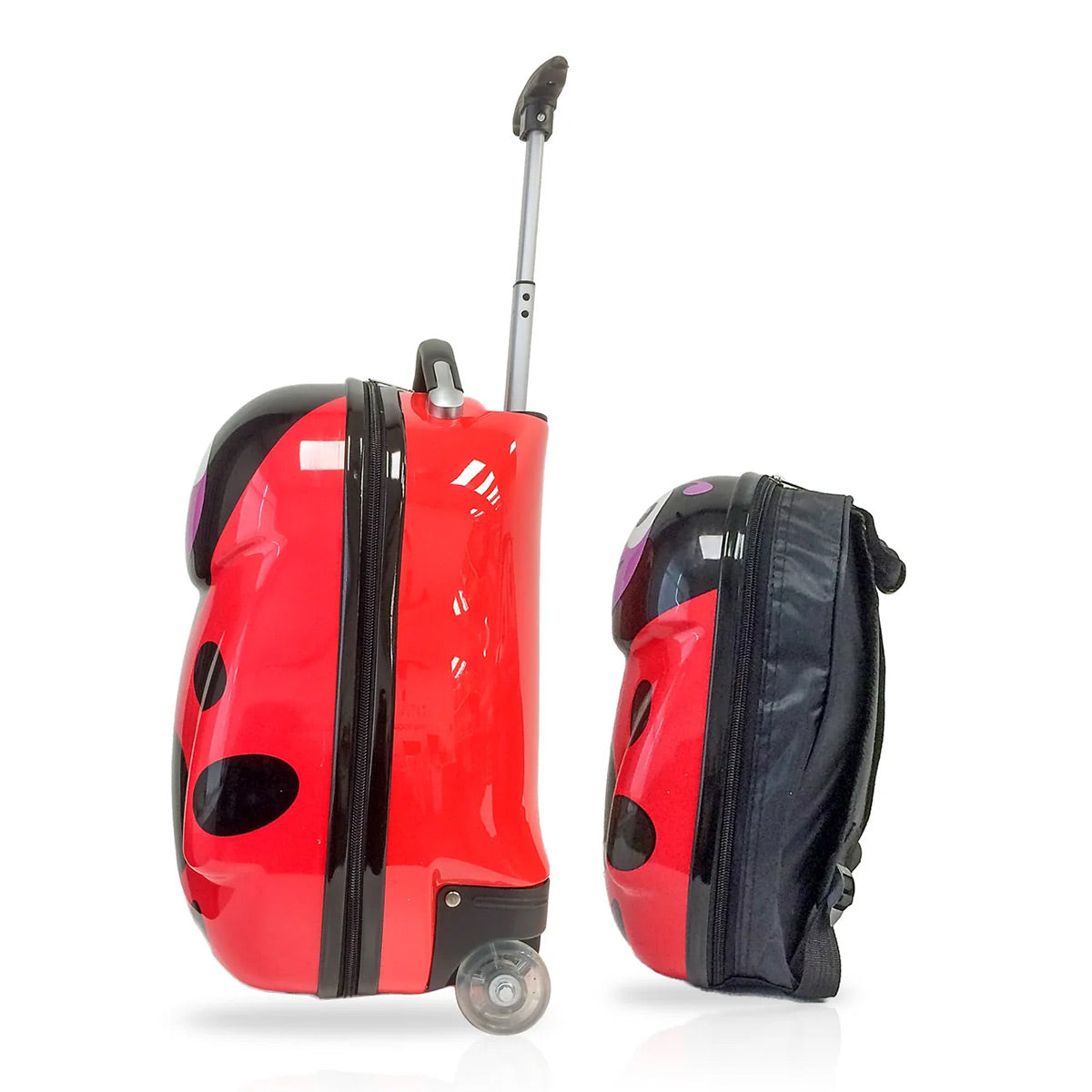 TUCCI Cuddlebug 2-Piece ABS Hardside Kids' Luggage Set with Backpack