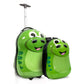 TUCCI Dinosourous 2pc Kids' Hardside Carry On Luggage Set with 16" Suitcase & 13" Backpack
