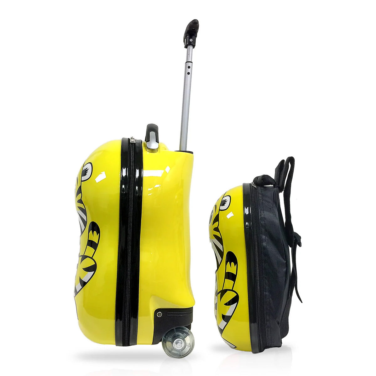 TUCCI Tigerlicious 2-Piece ABS Hardside Kids' Luggage Set with Backpack