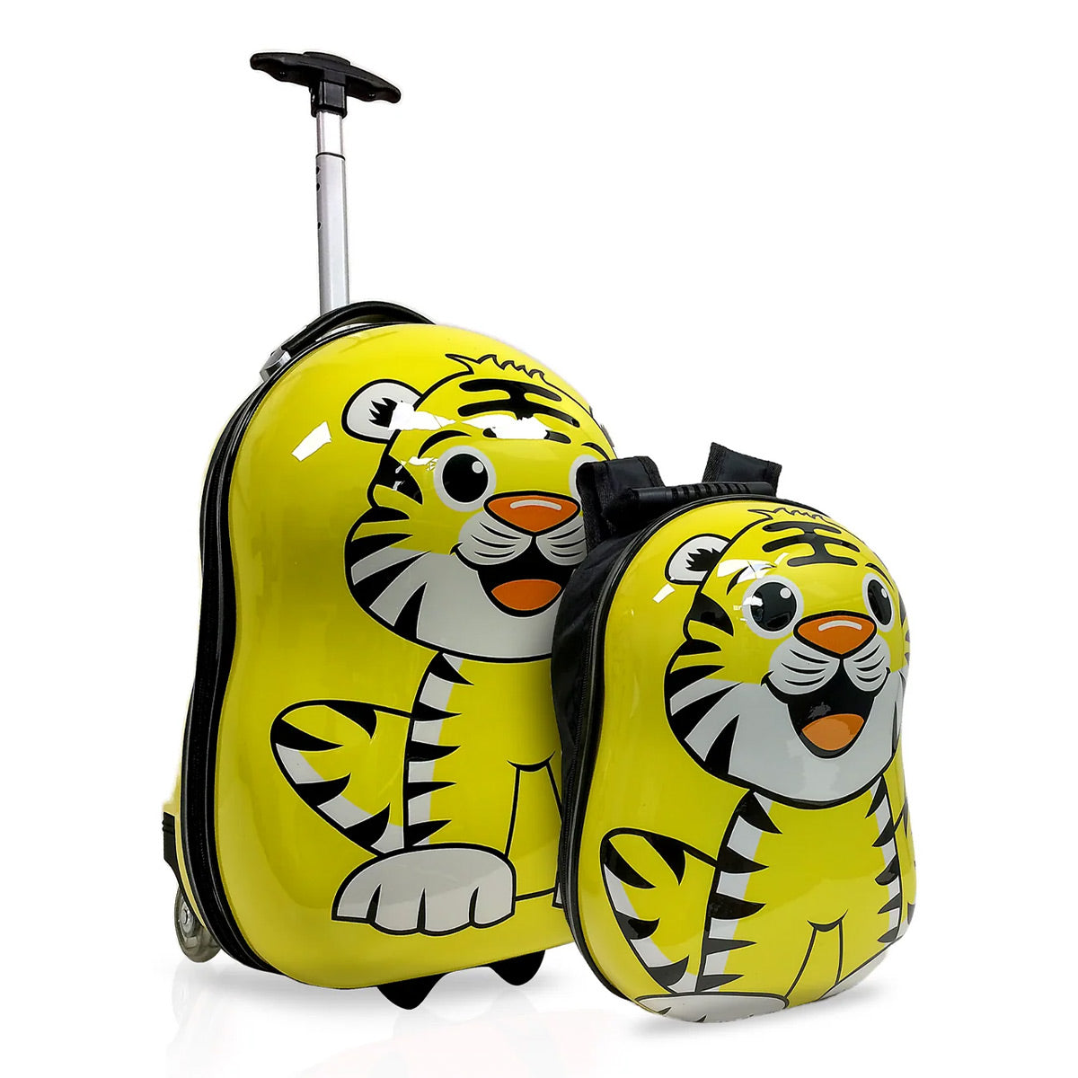 TUCCI Tigerlicious 2-Piece ABS Hardside Kids' Luggage Set with Backpack