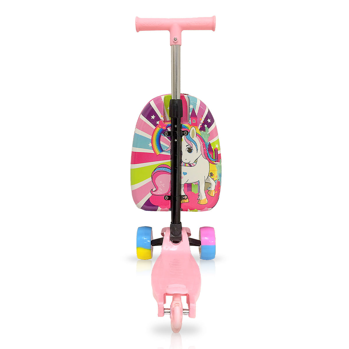 TUCCI Magical Unicorn Kids' ABS Hardside Suitcase Scooter