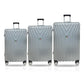 TUCCI Bordo 3-Piece ABS Hardside Luggage Set (Silver White)