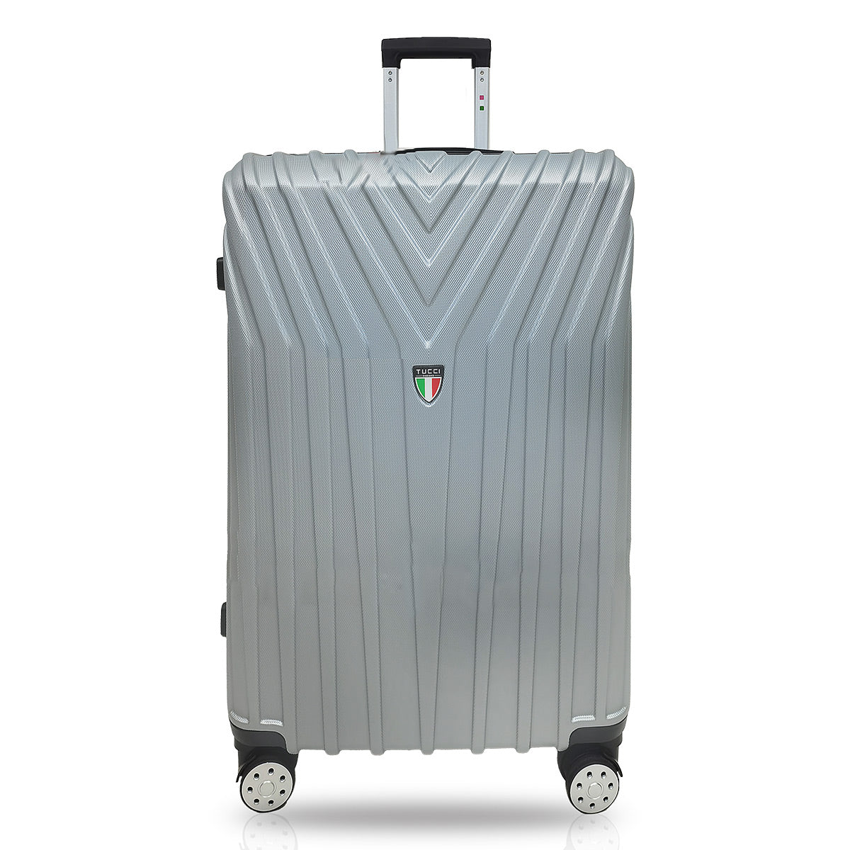 TUCCI Bordo 3-Piece ABS Hardside Luggage Set (Silver White)
