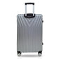 TUCCI Bordo 3-Piece ABS Hardside Luggage Set (Silver White)