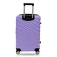TUCCI Storto 3-Piece ABS Hardside Luggage Set (Pinkish Purple)