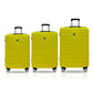 TUCCI Tessere 3-Piece ABS Hardside Luggage Set (Yellow)