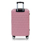 TUCCI Tessere 3-Piece ABS Hardside Luggage Set (Light Pink)