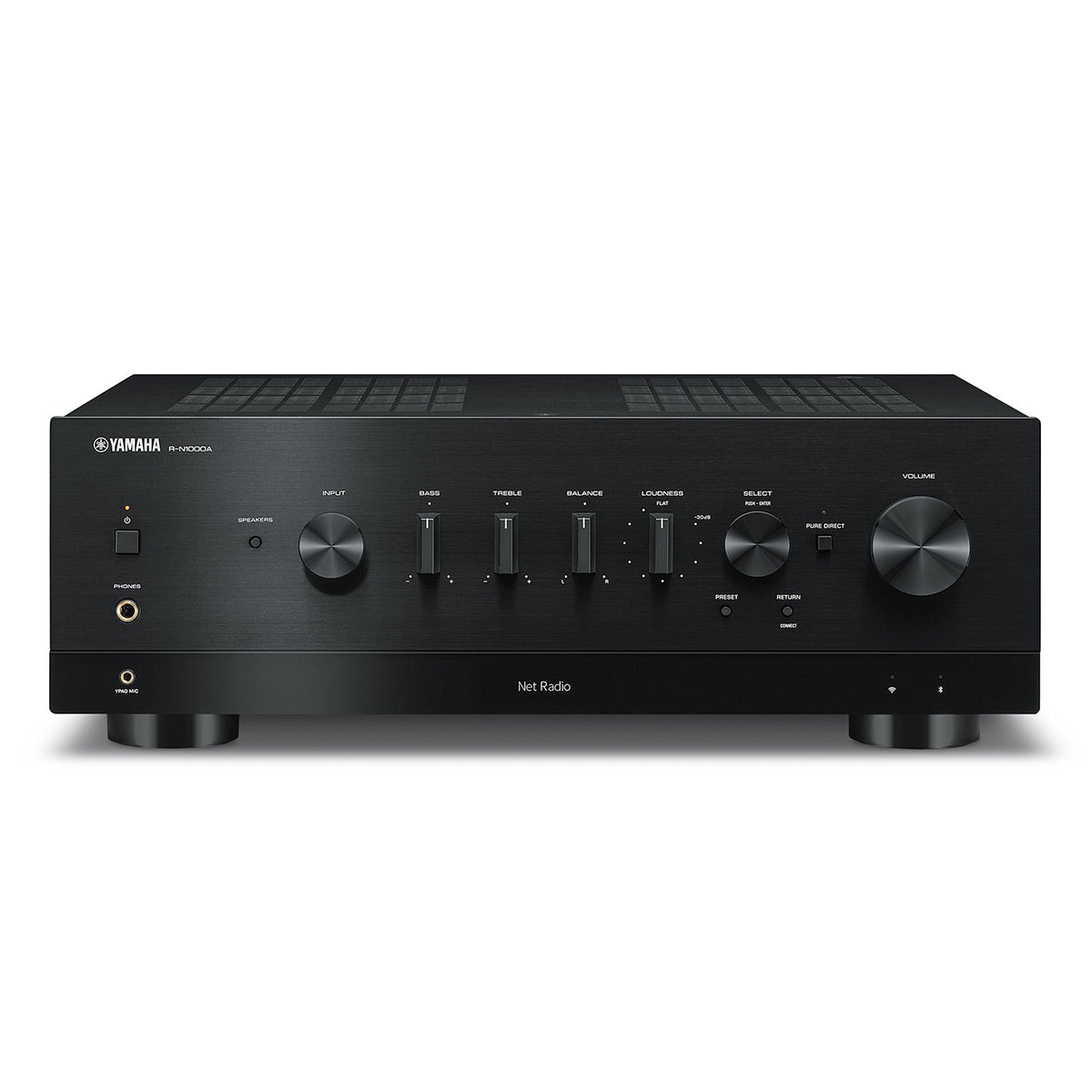 Yamaha R-N1000A Stereo Network Receiver with HDMI ARC, Bluetooth, Wi-Fi, and MusicCast (Black)