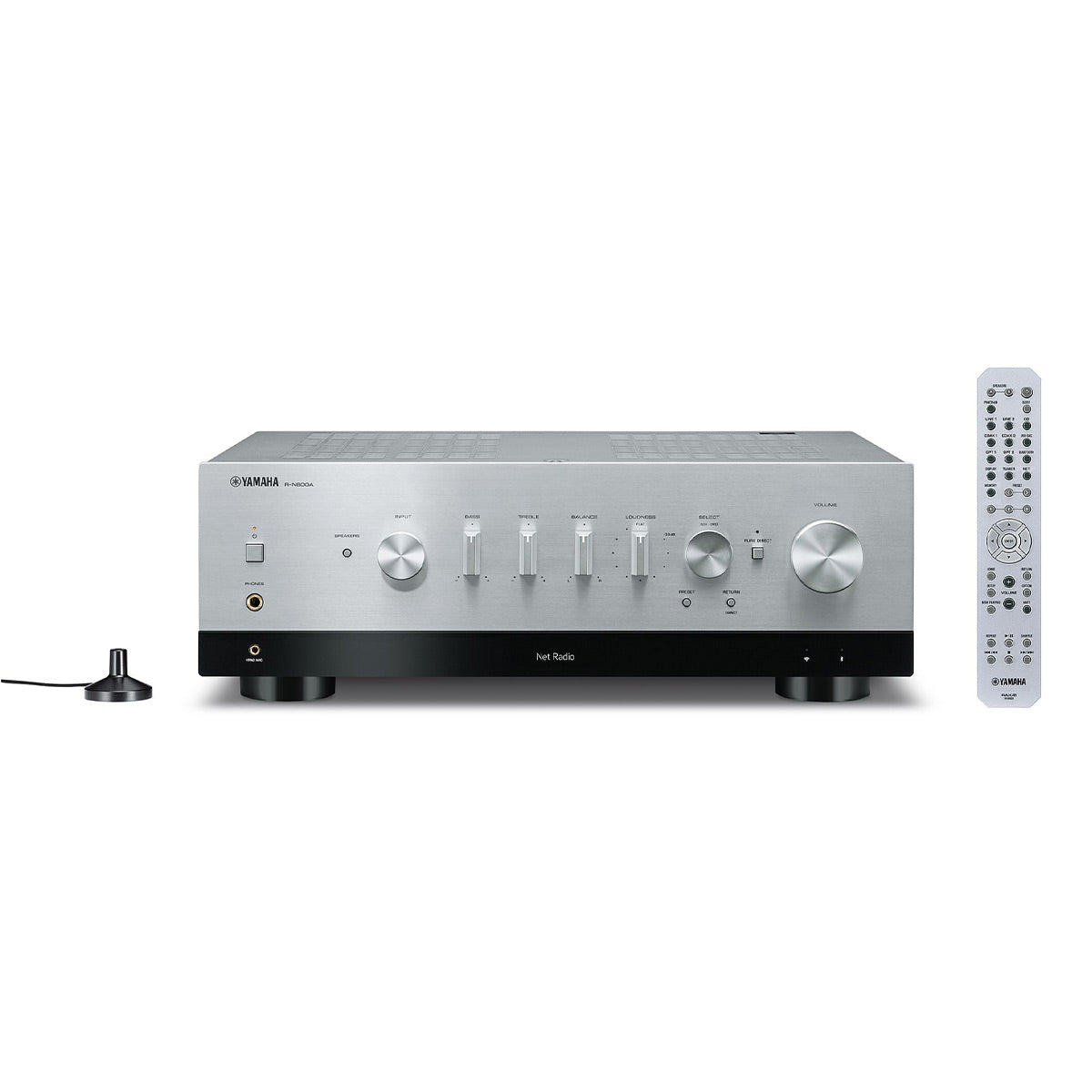 Yamaha R-N800A Stereo Network Receiver with Bluetooth, Wi-Fi, and MusicCast (Silver)