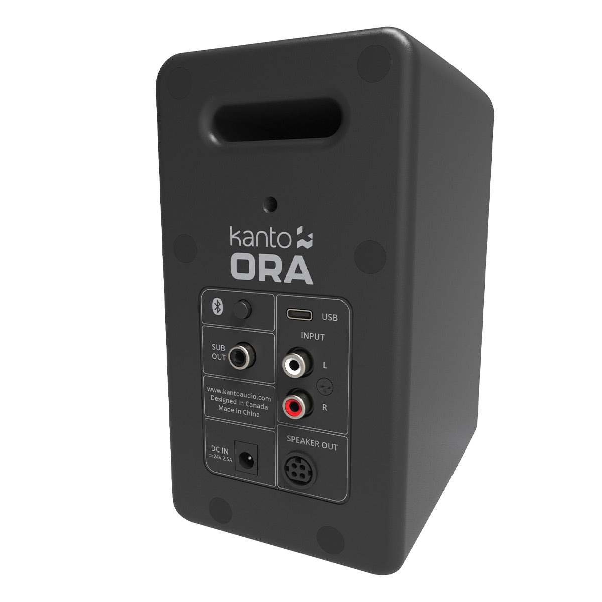 Kanto ORA Powered Reference Desktop Speakers with Bluetooth - Pair (Black)