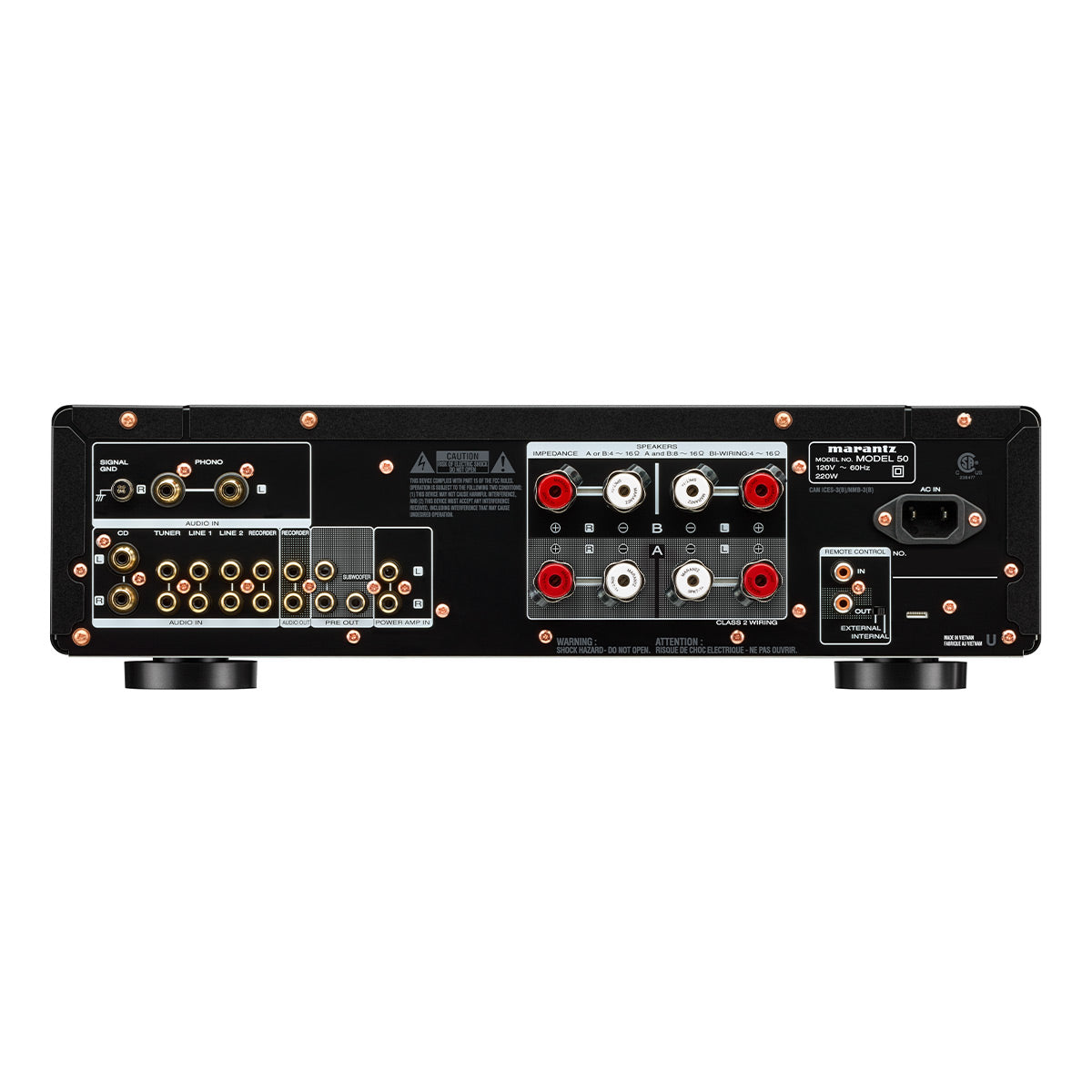 Marantz MODEL 50 Pure Analog Stereo Integrated Amplifier (Black)