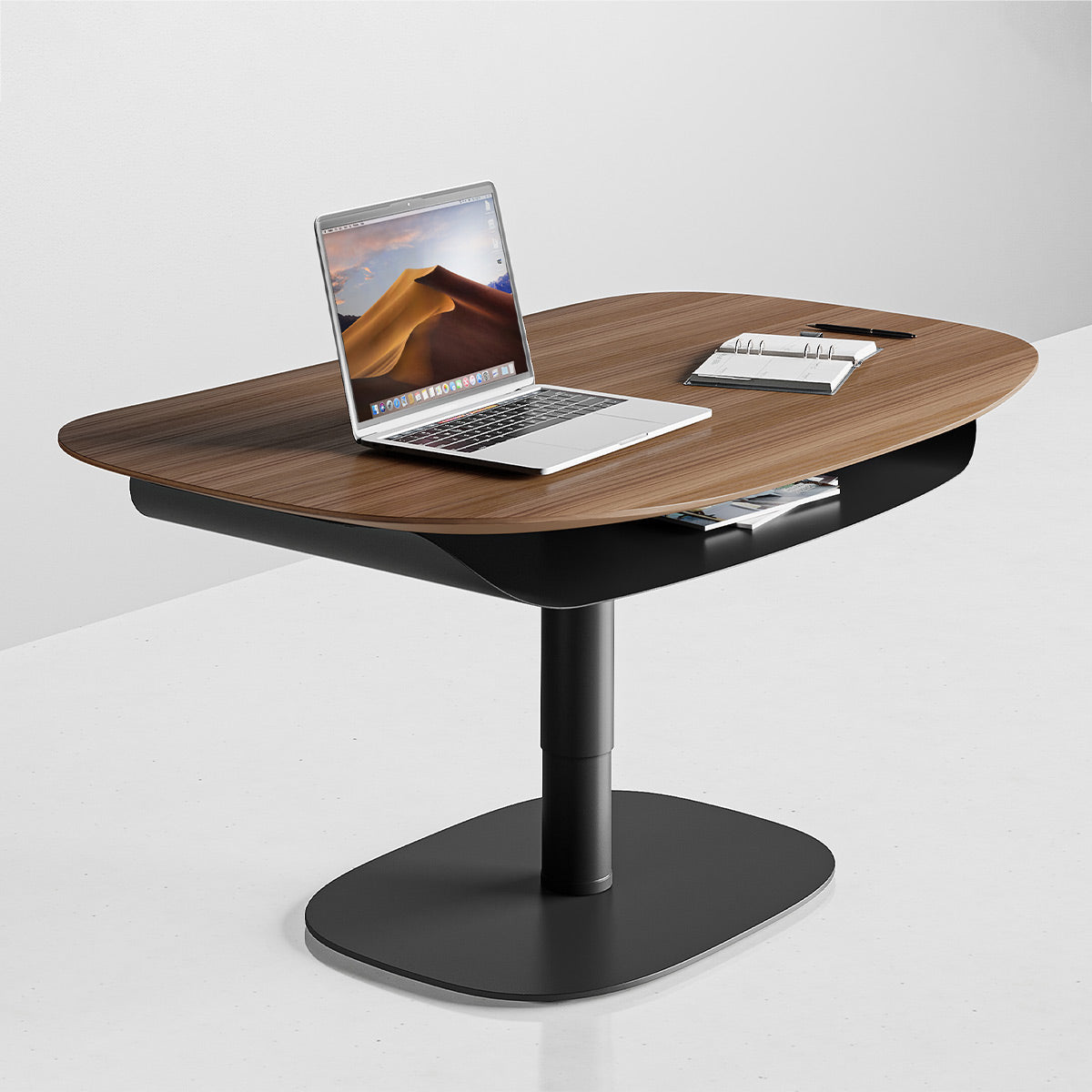 BDI Soma 1130 Lift Coffee Table with Height Adjust (Natural Walnut)