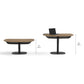 BDI Soma 1130 Lift Coffee Table with Height Adjust (Natural Walnut)