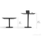 BDI Soma 1133 Lift Console Table with Height Adjust (Natural Walnut)